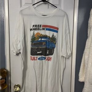 Junk Food Clothing White 'Free Wheelin' Graphic Tee